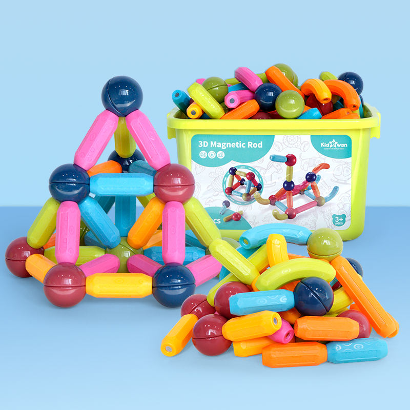 Magnetic Balls and Rods Set, Magnetic Building Sticks Blocks Toys